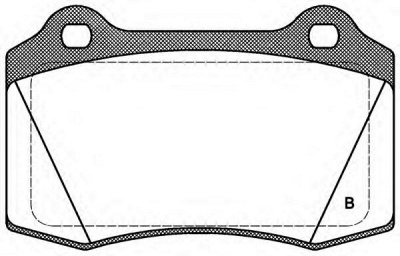 OPEN PARTS bpa043422 -  Комплект тормозных колодок, дисковый тормоз